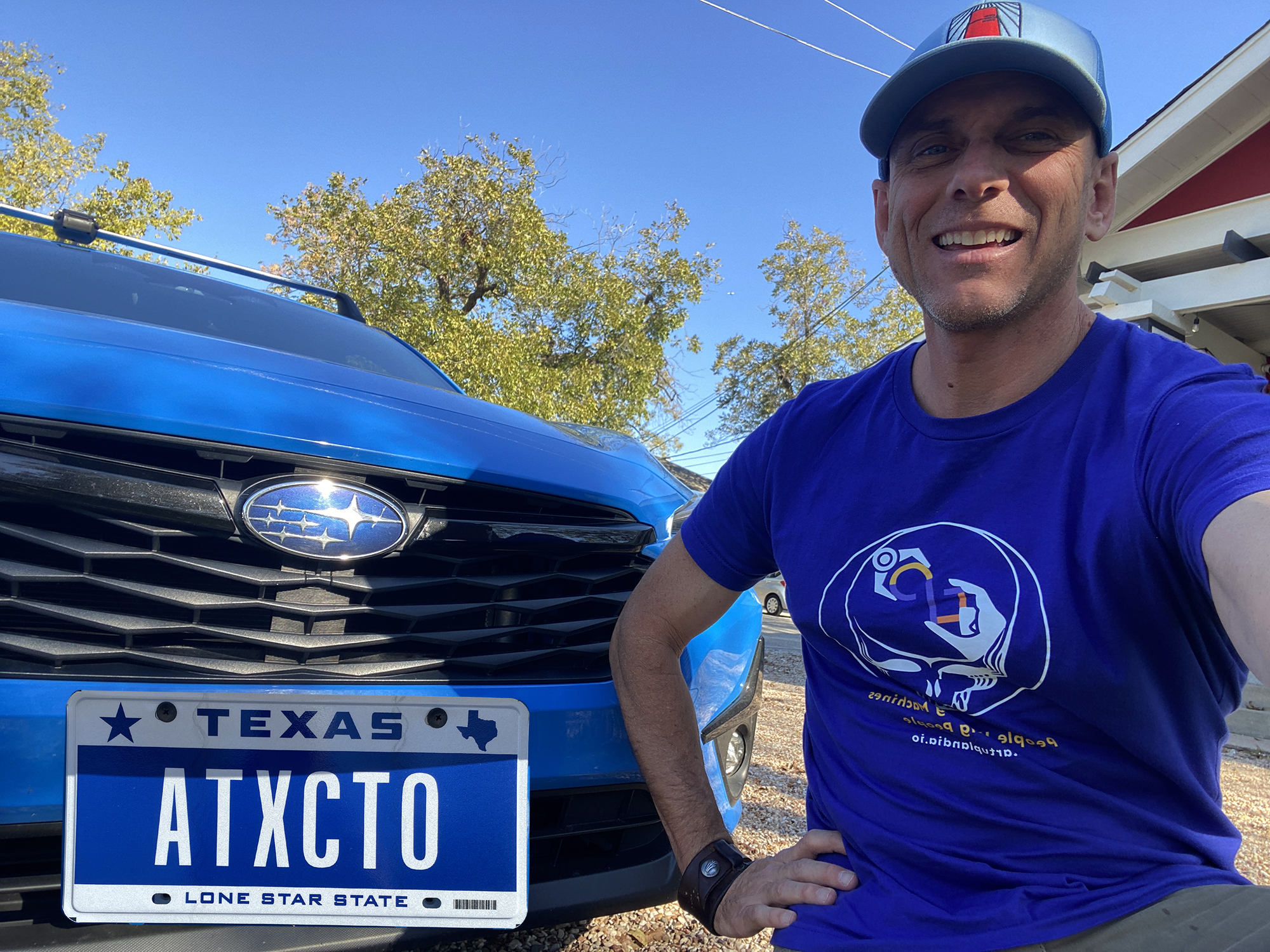 John Davison with ATXCTO license plate